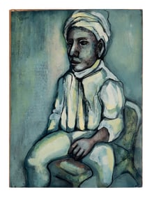 Charles Sebree (American, 1914-1985) Untitled (Turbaned Man)