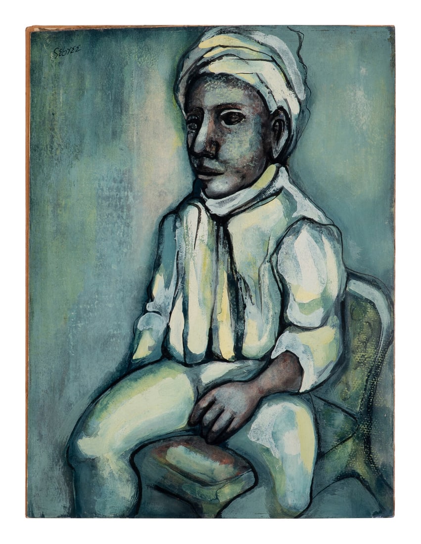 Charles Sebree (American, 1914-1985) Untitled (Turbaned Man) (1 of 1)