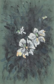 Karl Priebe (American, 1914-1976) Untitled (Flowers), 1963