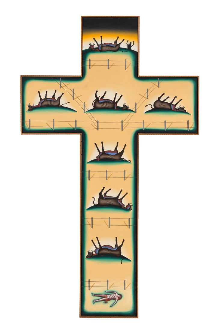 Roger Brown (American, 1941-1997) Mutilation Crucifix, 1975 (1 of 4)