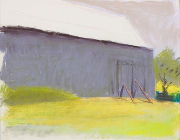 Wolf Kahn (American/German, 1927-2020) Broadside of a Barn, 2001