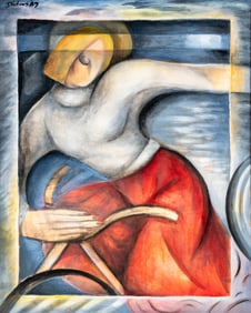 Dickens Chang (Chinese, b. 1948) Zipping Galatea, 1987