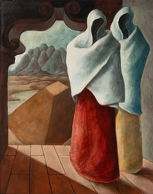 Julio de Diego (American/Spanish, 1900-1979) The Dilemma of a Double Belief, 1939