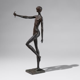 Lindsay Daen (American, 1923-2001) Girl Proffering a Flower