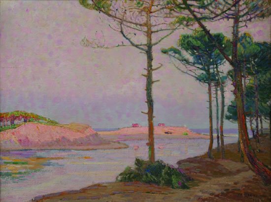 Pierre Gaston Rigaud (French, 1874-1949): Pierre Gaston Rigaud (French, 1874-1949) Contis (Lames)oil on canvassigned P.G. Rigaud and dated 1922 (lower right)18 1/4 x 24 inches.