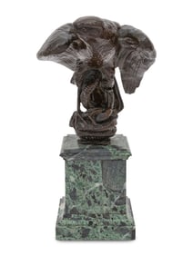 A French Bronze Model of an Eagle Clutching a Snake