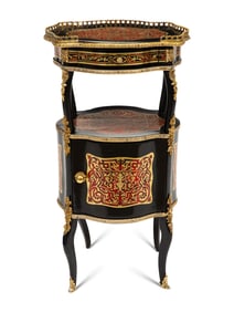 A Napoleon III Style Gilt-Bronze Mounted Boulle Marquetry Side Table