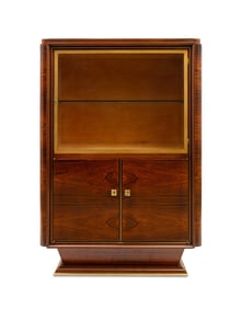 A French Art Deco Gilt Bronze Mounted Rosewood Cabinet