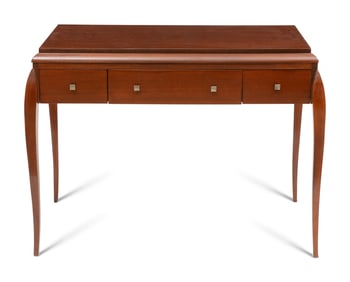 A French Art Deco Mahogany Writing Desk