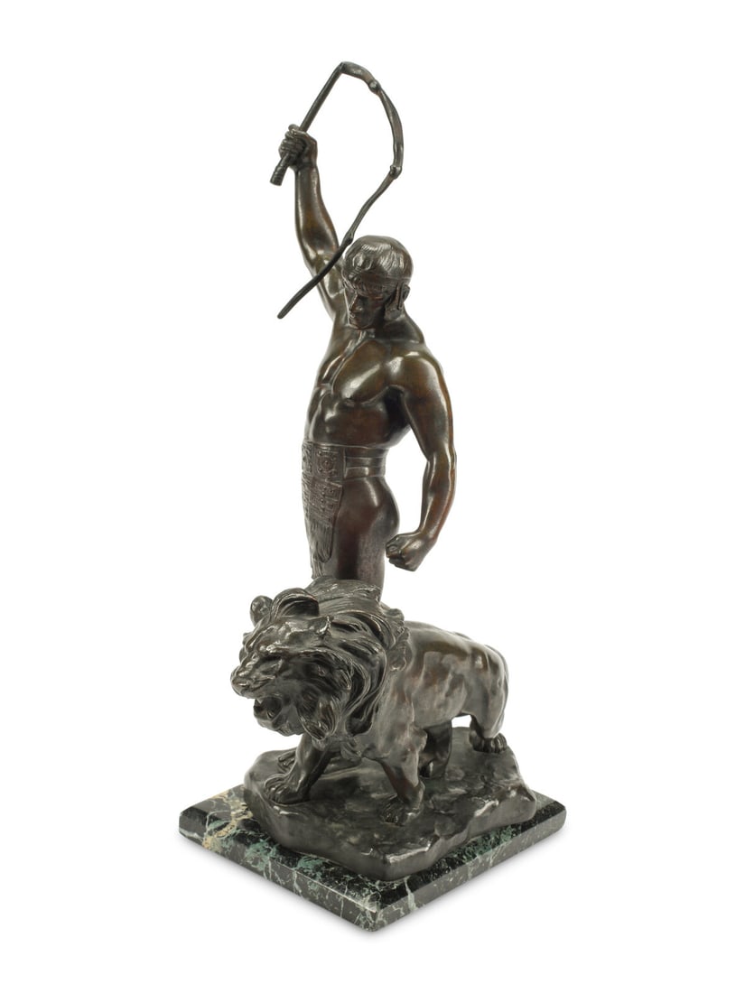 After Jean Verschneider (French, 1872-1943) Lion et son dompteur (1 of 5)