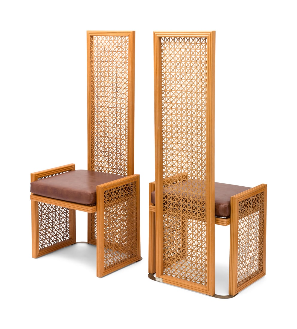 Giusto Puri Purini and Maurizio Mariani for Vivai del Sud, Rome, Circa 1970s, Pair of Transparent (1 of 2)