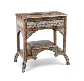 A Moorish Style Marquetry Side Table
