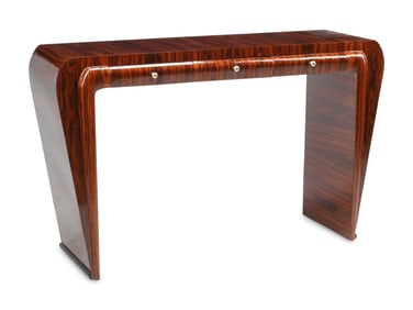 An Art Deco Style Rosewood Console Table