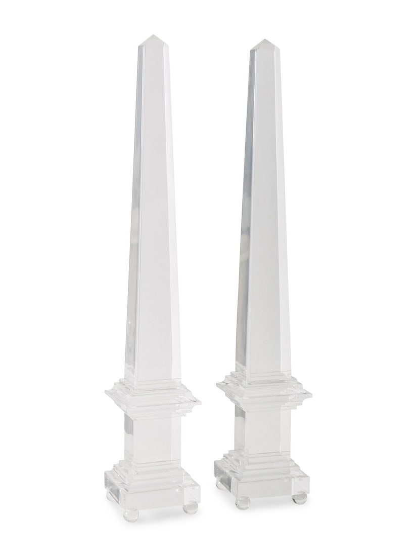 A Pair of Acrylic Obelisks (1 of 2)