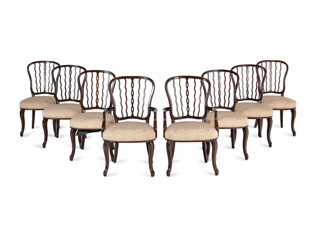 A Set of Eight Theodore Alexander Althorp Mahogany Dining Chairs (1 of 3)