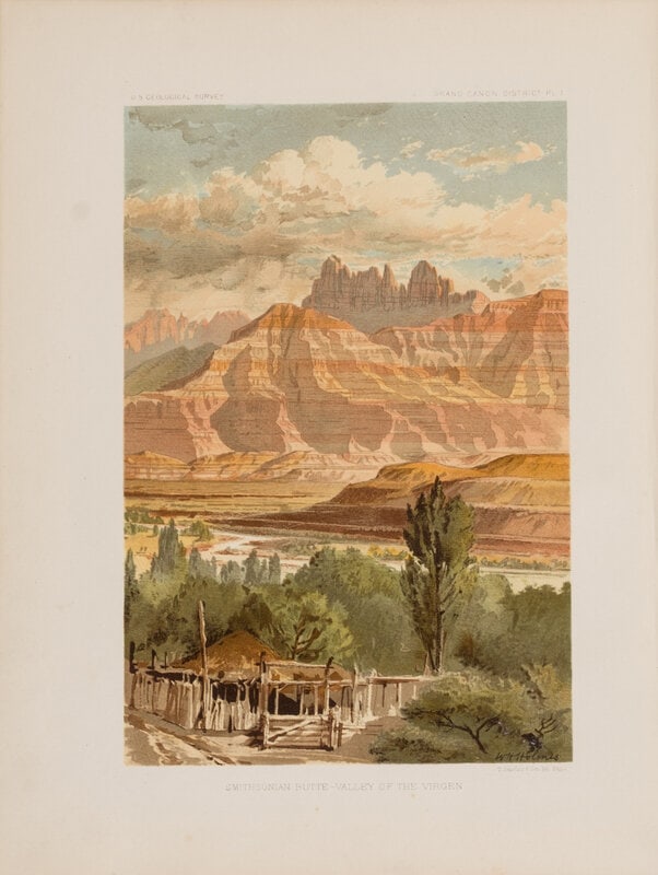 [Americana] Dutton, Clarence Edward. Tertiary History of the Grand Canon District (1 of 1)