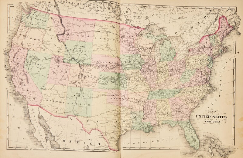 [Americana] Combination Atlas Map of Lancaster County Pennsylvania (1 of 4)