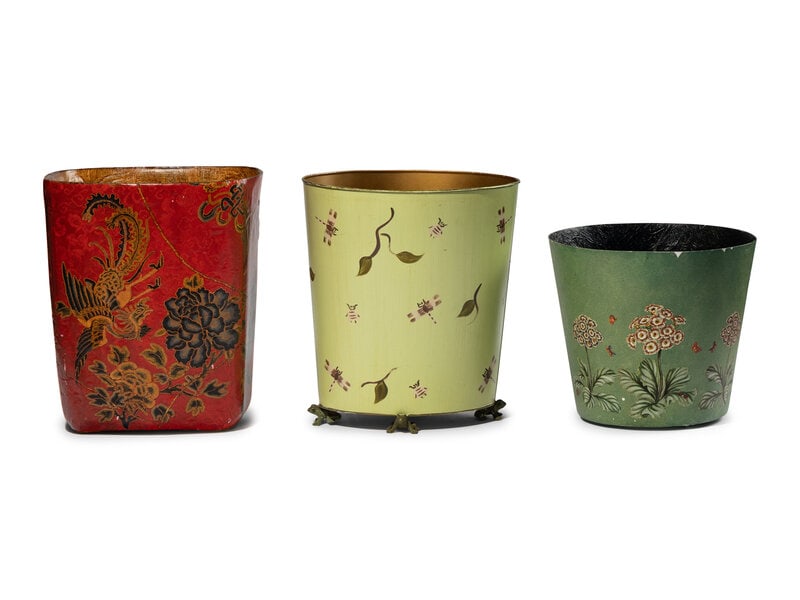 A Group of Three Wastepaper Baskets (1 of 17)