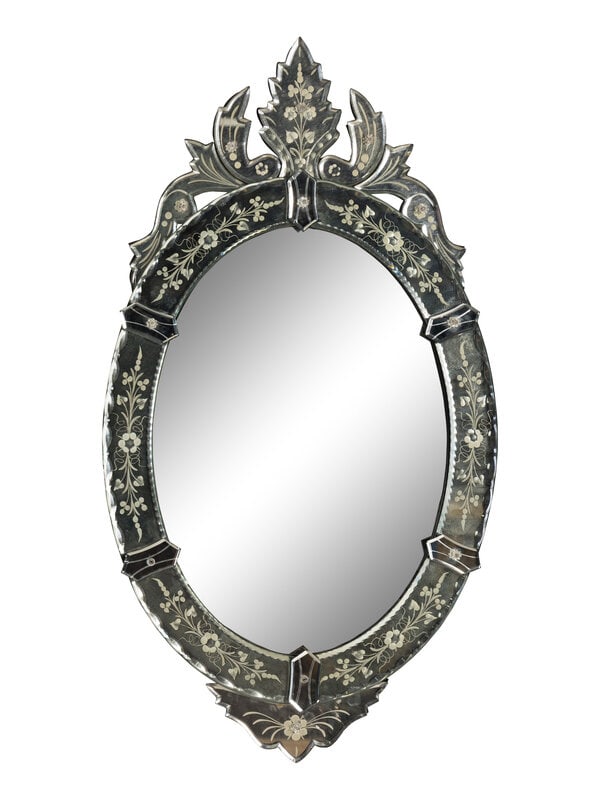 A Venetian Cut Glass Mirror (1 of 17)