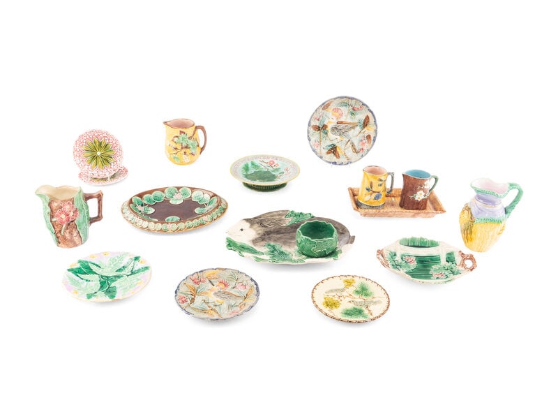 A Collection of Majolica and Earthenware Articles (1 of 17)