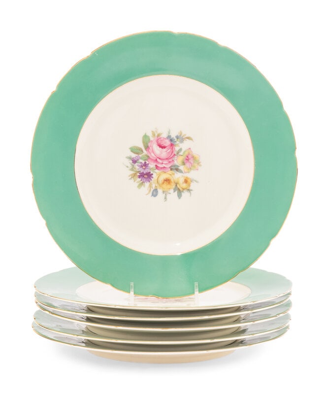 A Set of Six Berlin (K.P.M.) Royal Ivory Dinner Plates (1 of 17)