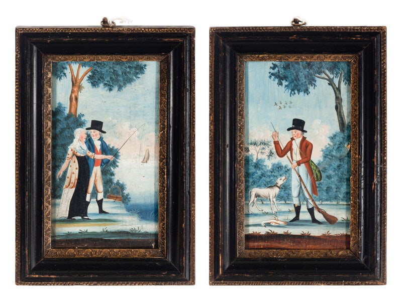 A Pair of English Gouache Paintings (1 of 18)