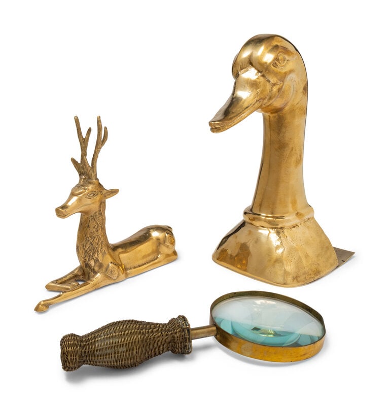 A Group of Three Brass Decorative Articles (1 of 17)