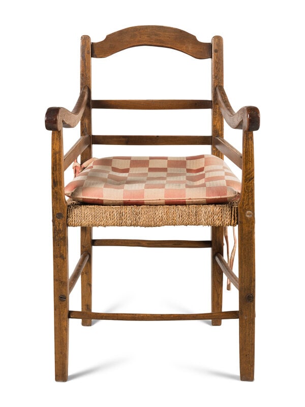A Ladderback Oak and Rush Seat Armchair (1 of 17)