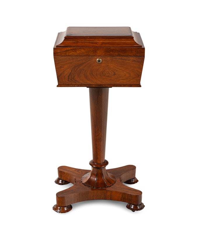 A Regency Rosewood Tea Poy (1 of 15)