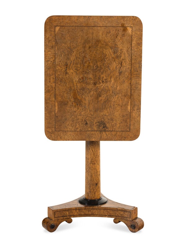 A Regency Yew Wood Tilt-Top Side Table (1 of 17)