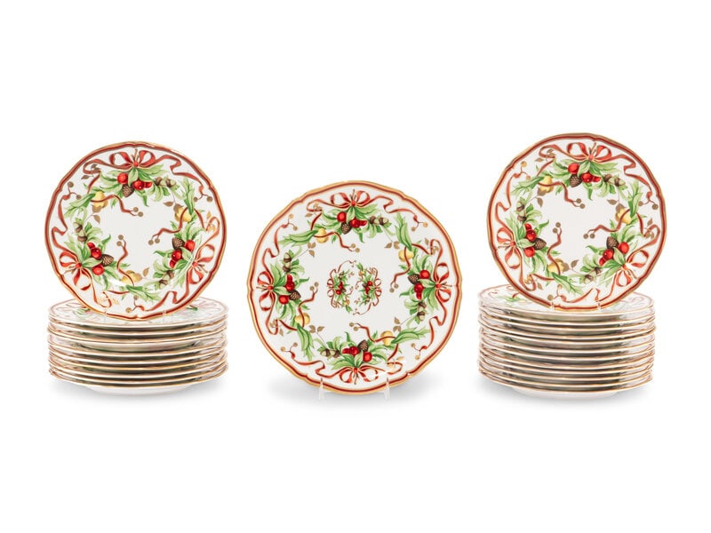 A Set of Twenty-Four Tiffany and Co. Christmas Plates (1 of 18)