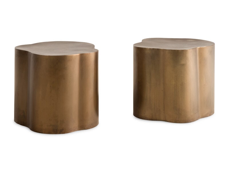 A Pair of Arteriors Lowry Brass End Tables (1 of 18)