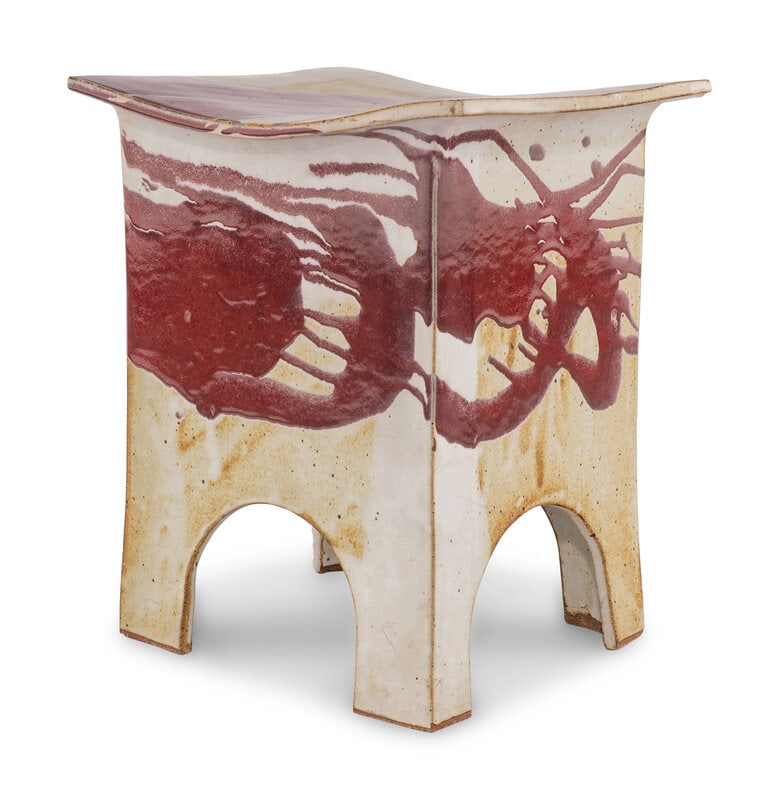 A Studio Ceramic Glazed Stool (1 of 17)