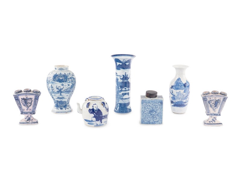 A Collection of Blue and White Porcelain Articles (1 of 20)