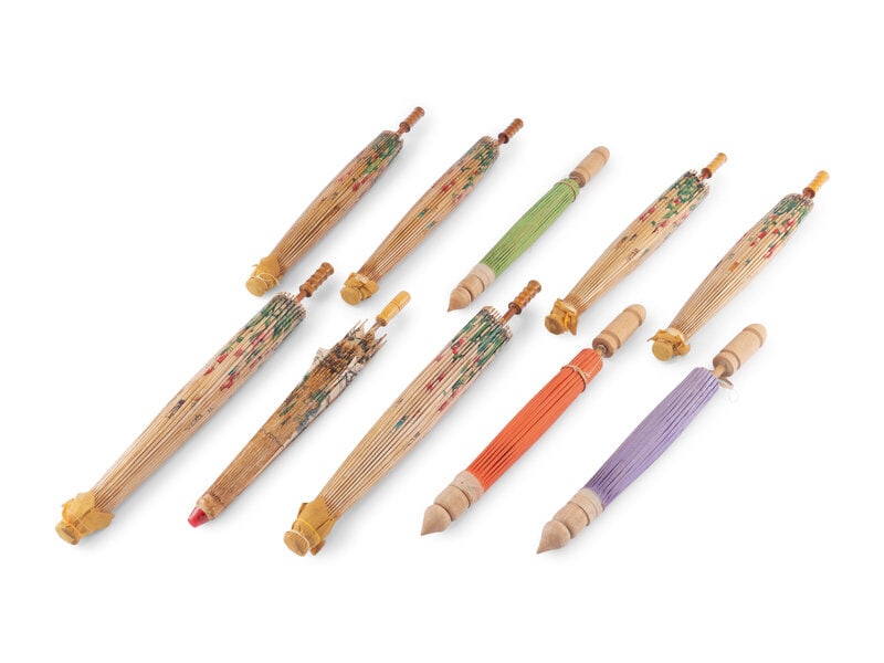 A Collection of Chinese Bamboo Umbrellas (1 of 17)