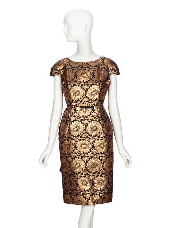 Christian Dior by John Galliano, Gold Brocade Cocktail Dress, 2009 (1 of 5)