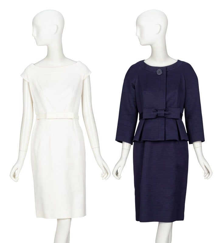 Christian Dior by John Galliano, Navy Dress Suit & White Dress (1 of 5)