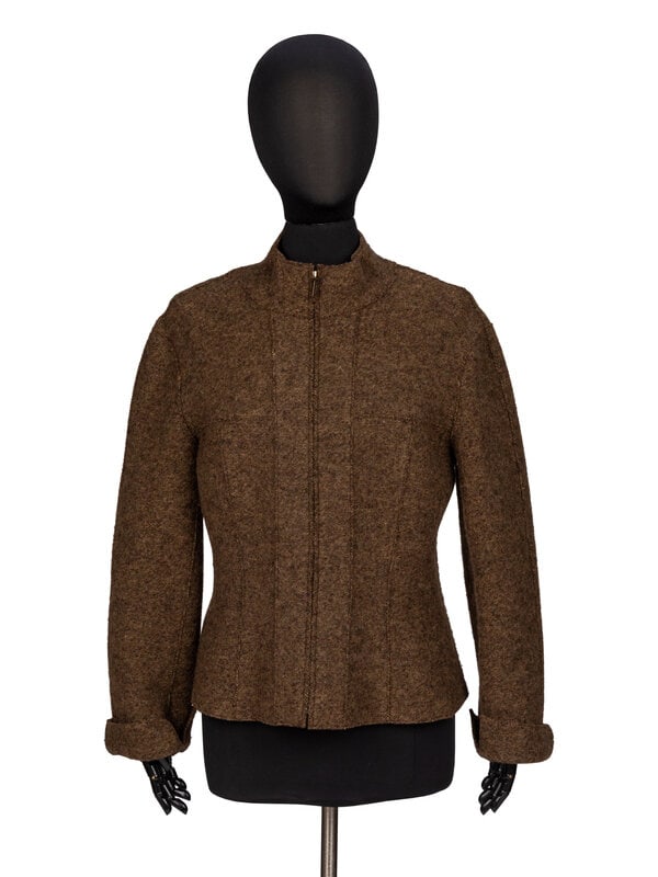 Chanel, Olive Felted Wool Jacket (1 of 4)