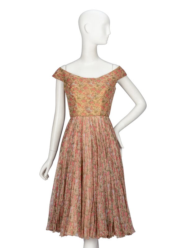 Galanos, Floral Chiffon Dress (1 of 5)