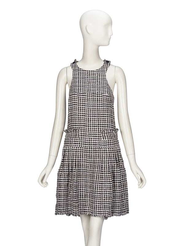 Chanel, Houndstooth Tweed Dress (1 of 4)