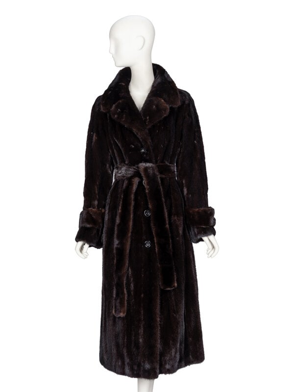 Christian Dior, Belted Mink Fur Coat (1 of 4)