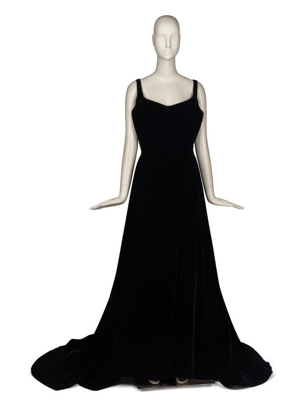 Oscar de la Renta, Silk Velvet Gown (1 of 4)