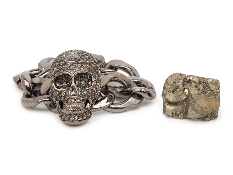 Philipp Plein Skull Bracelet & Laurent Guillot Ring (1 of 5)