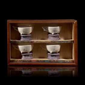 Four Chinese Dehua Blanc de Chine Porcelain Cups, 17th/18th Century 清早中期