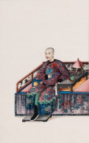 A Set of 12 Chinese Export Pith Paintings, Late 19th/Early 20th Century 清晚期