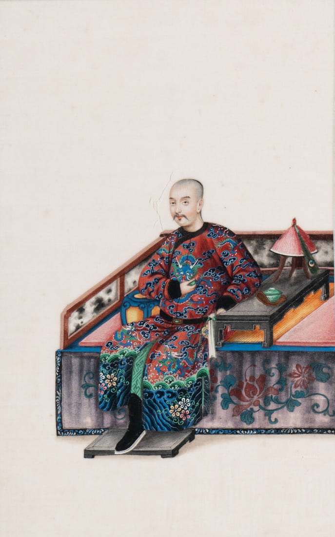 A Set of 12 Chinese Export Pith Paintings, Late 19th/Early 20th Century 清晚期