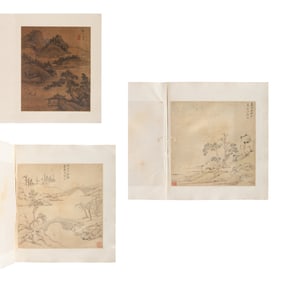 Li Hanmei and two others (Chinese, 17th-18th Century) 李含渼（清