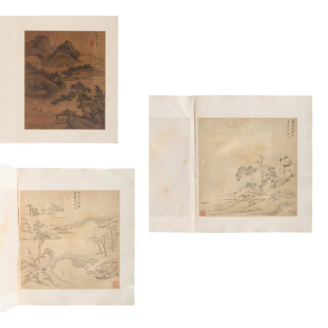Li Hanmei and two others (Chinese, 17th-18th Century) 李含渼（清