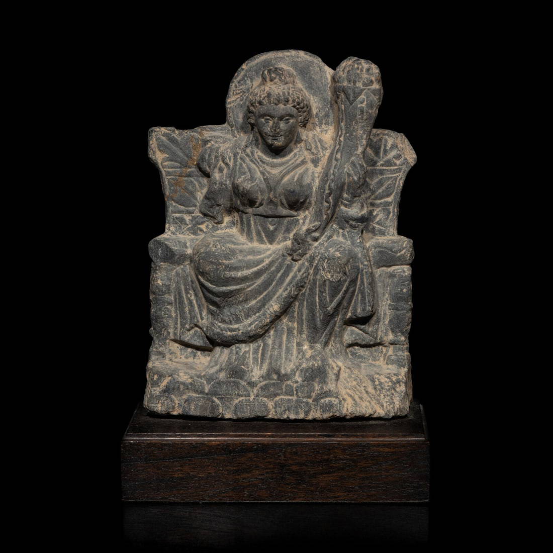 A Gandharan Grey Schist Figure of Hariti, 2nd-3rd Century