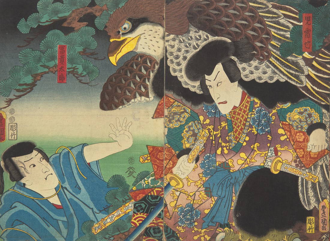 An Assembled Album of Japanese Woodblock Prints, Circa 1852-1887